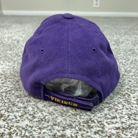 Vintage Minnesota Vikings Hat Cap Strap Back Mens One Size NFL Logo Athletic - Picture 3 of 7